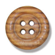 Buttons: 4-Hole: Olive Wood: 15mm