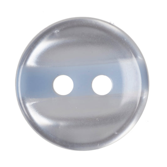 Buttons: Stripe: Polyester: 12mm: Pale Blue