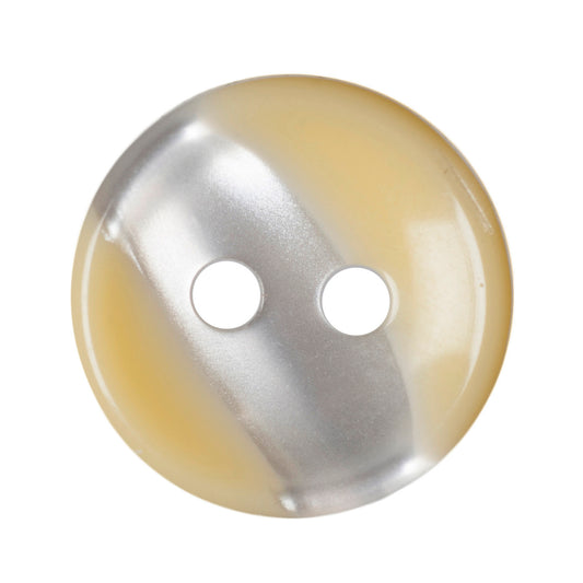 Buttons: Stripe: Polyester: 12mm: Yellow