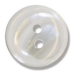 Buttons: Stripe: Polyester: 18mm: Transparent Pearl White
