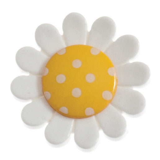 Buttons: Daisy: 23mm: Yellow