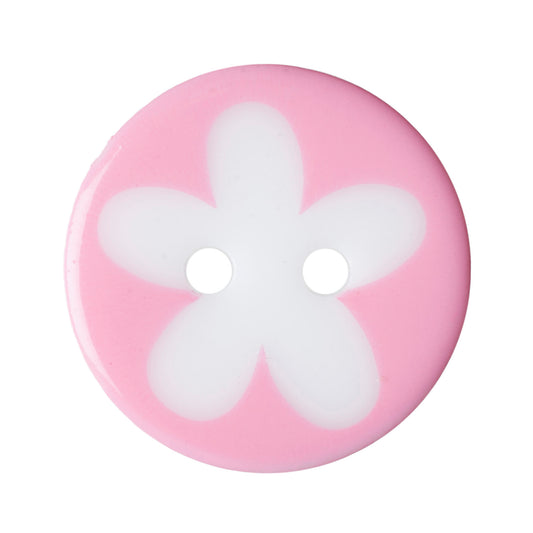 Buttons: Flower: 17mm: Light Pink