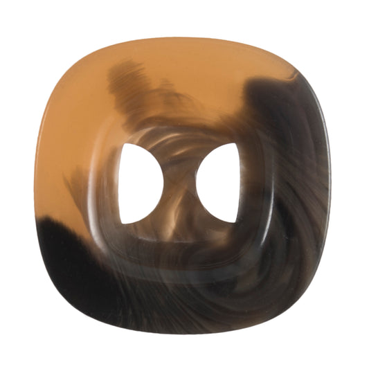 Buttons: Chunky Square: 2 Hole: 30mm: Medium Brown