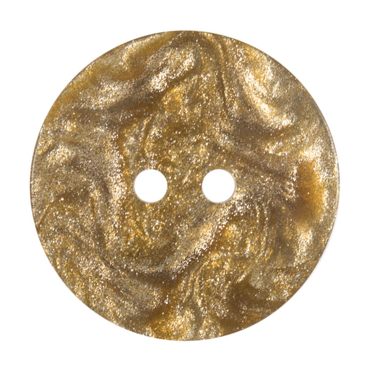 Buttons: Metallic Shimmer: 2 Hole: 22mm: Dark Gold