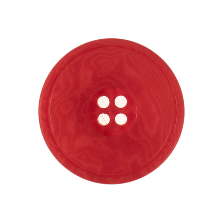 Button: Eco-Conscious: Corozo: 4 Hole: Rimmed: 20mm: Red