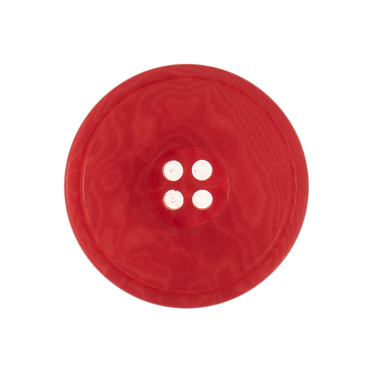 Button: Eco-Conscious: Corozo: 4 Hole: Rimmed: 20mm: Red