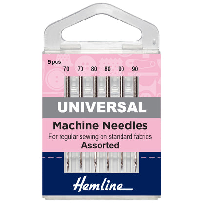 Sewing Machine Needles: Universal: Regular Assortment: 6 Pieces