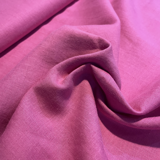 Hot Pink Ramie Linen Deadstock Fabric