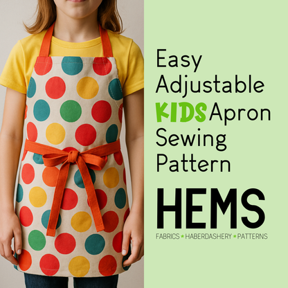Kids Adjustable Apron Sewing Pattern