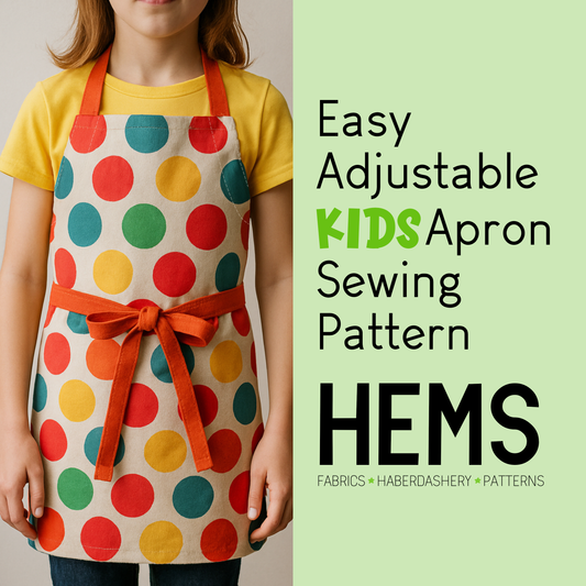 Kids Adjustable Apron Sewing Pattern