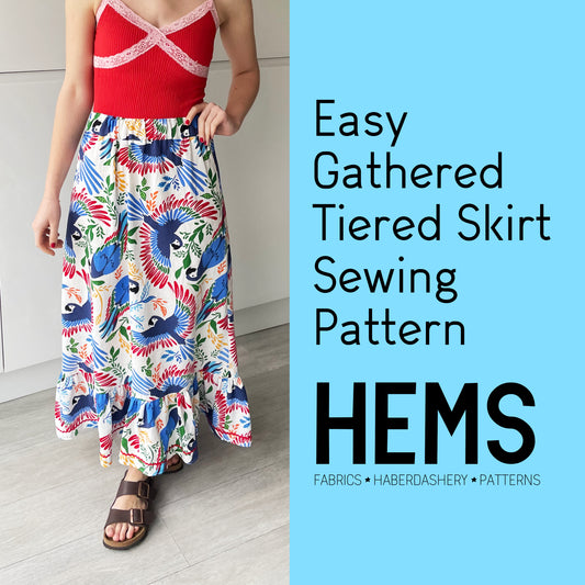 Tiered Maxi Skirt Sewing Pattern
