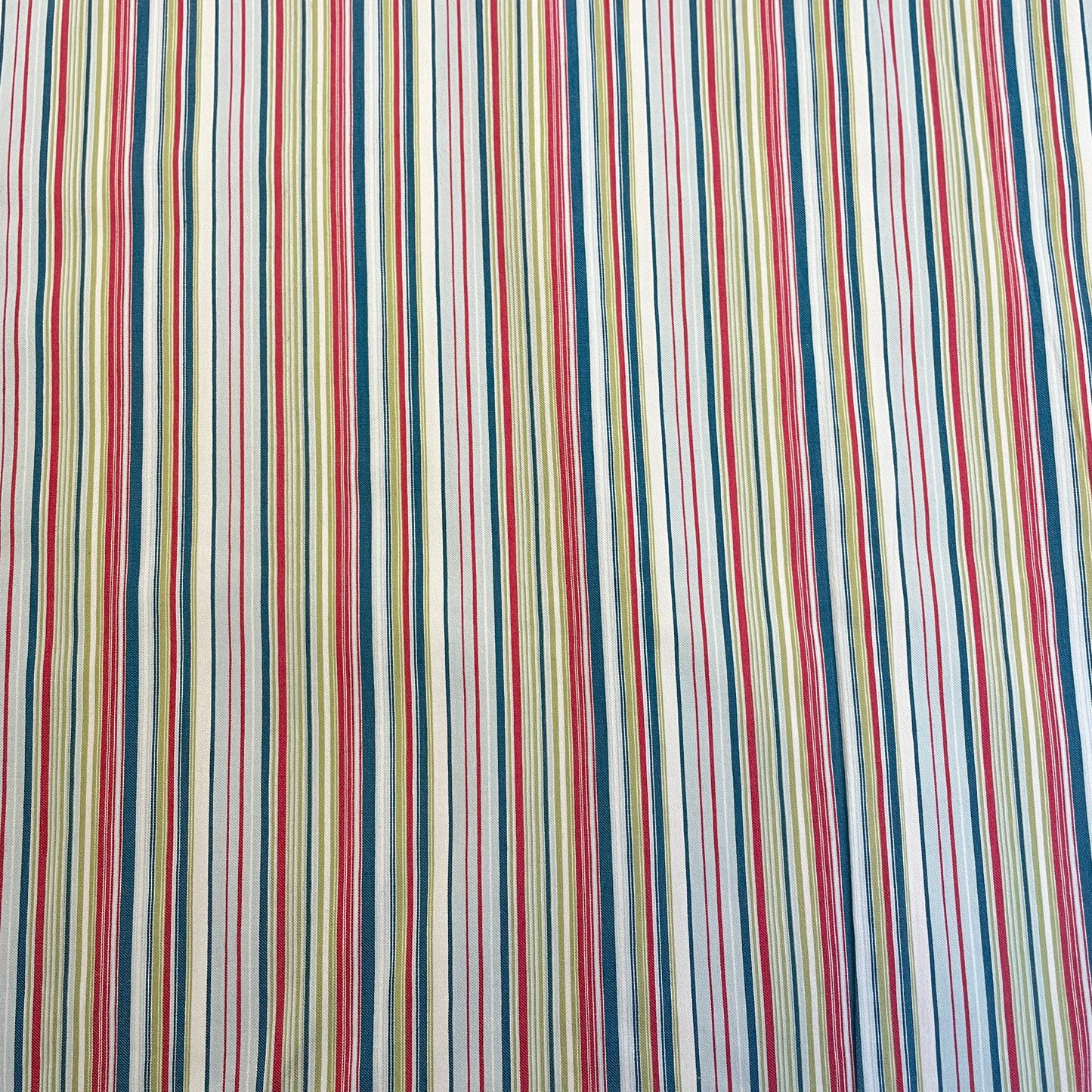 Multicolour Stripe Bengaline Deadstock Fabric