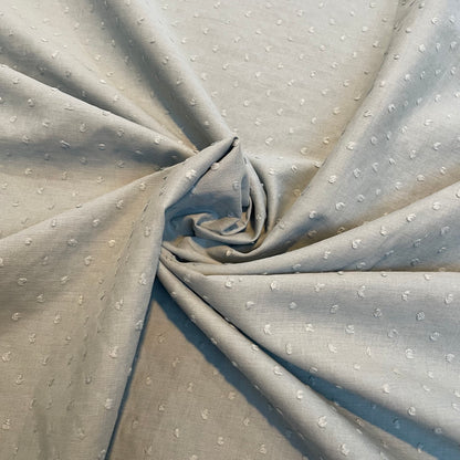 Sage Green Dobby Lawn Deadstock Fabric