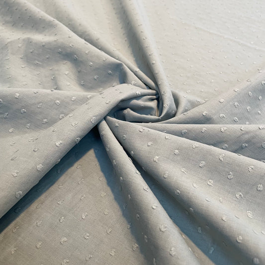 Sage Green Dobby Lawn Deadstock Fabric