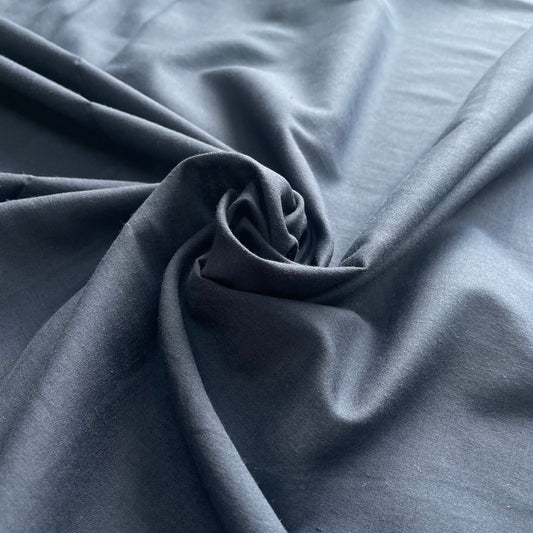 Soft Navy Cotton Deadstock Fabric