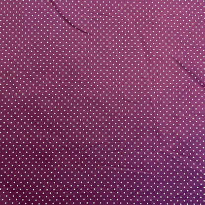 Deadstock Burgundy Polkadot Cotton