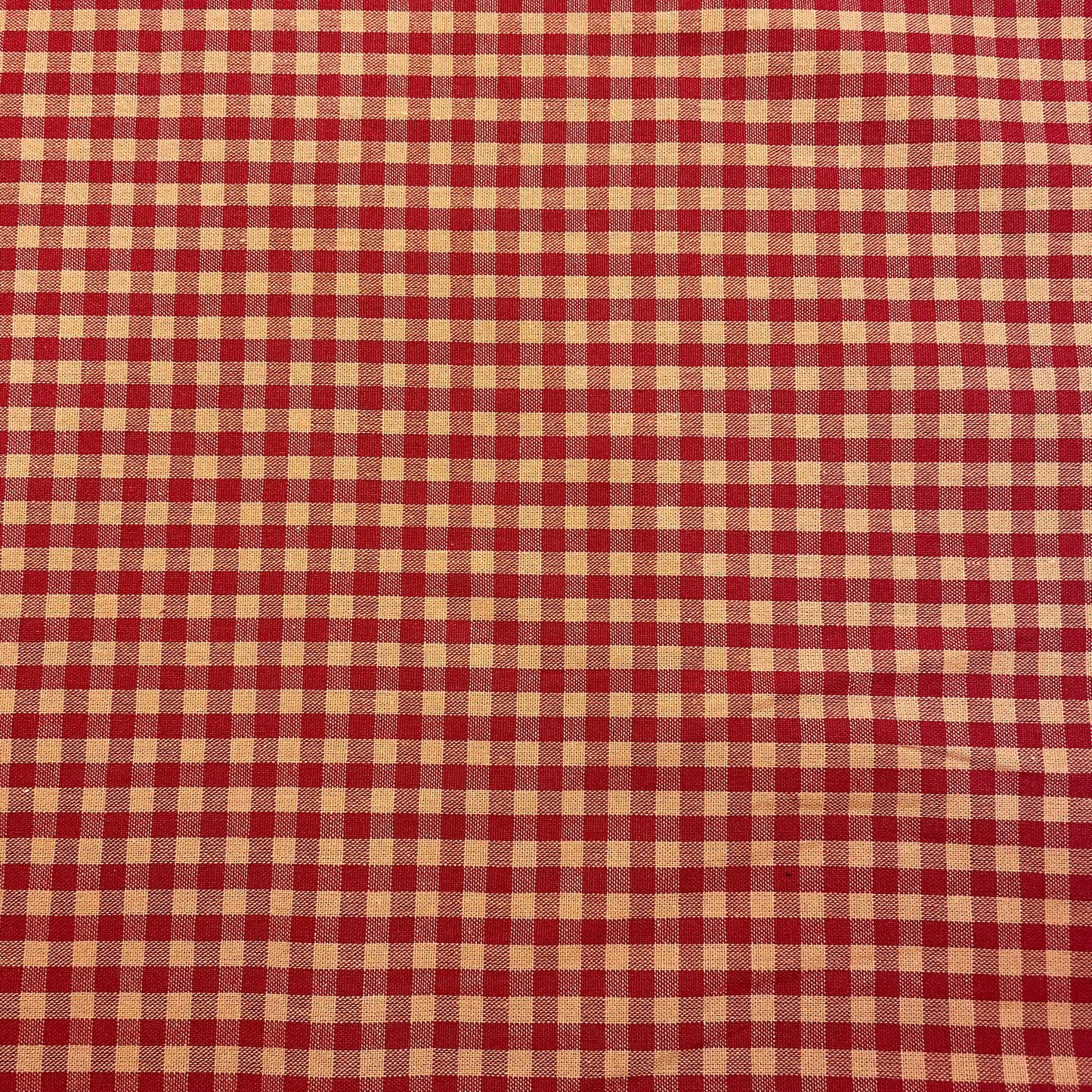 Deadstock Jammy Dodger Gingham 100% Cotton - Red & Cream