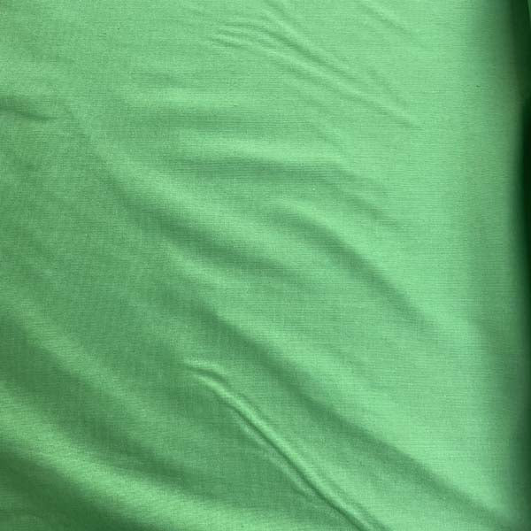 Green Plain Cotton Deadstock Fabric **FLAWED**