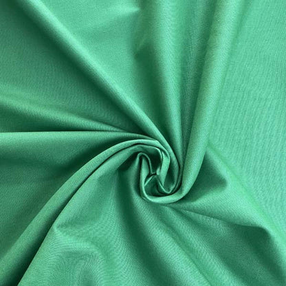 Green Plain Cotton Deadstock Fabric **FLAWED**