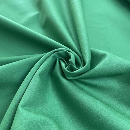 Green Plain Cotton Deadstock Fabric **FLAWED**
