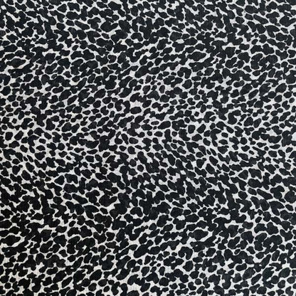 Black & White Animal Print Mesh Deadstock Fabric