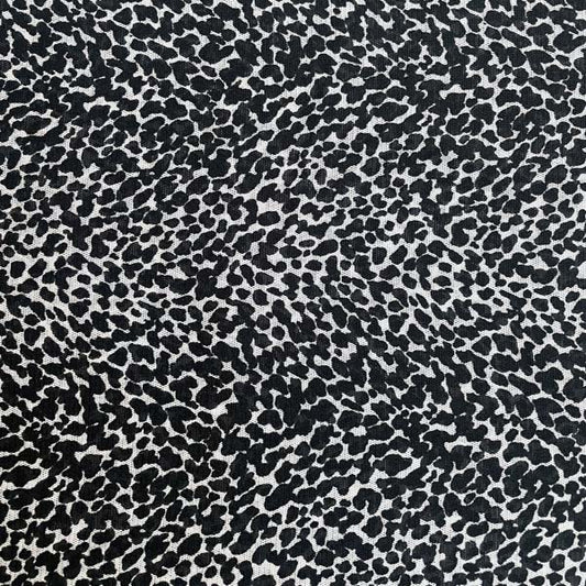 Black & White Animal Print Mesh Deadstock Fabric