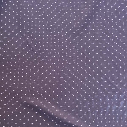 Pink Polka Dot Brown Stretch Mesh Deadstock Fabric