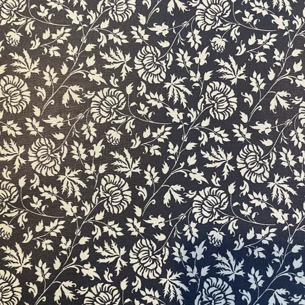 Navy Floral Waterproof Fabric Deadstock