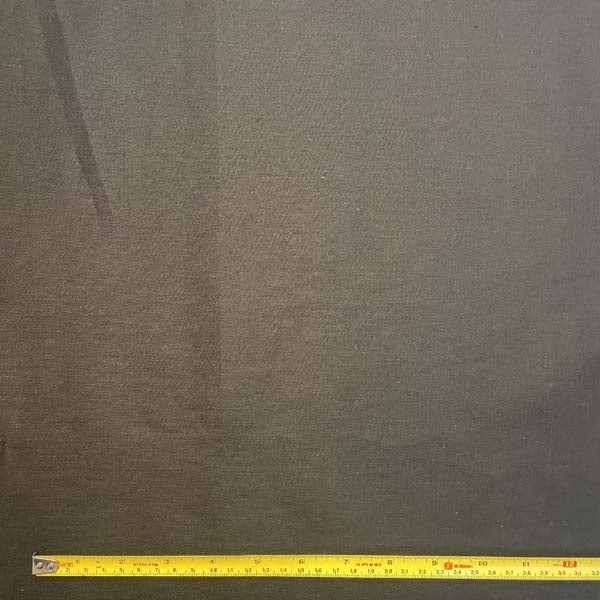 Black Plain Cotton Deadstock Fabric (Wide Width)