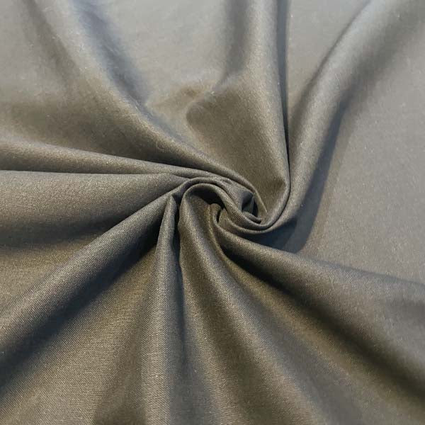 Black Plain Cotton Deadstock Fabric (Wide Width)