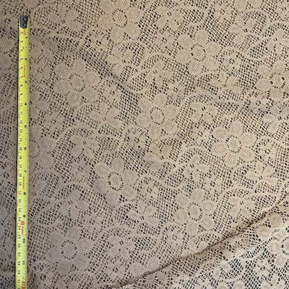 Gold Floral Lace Deadstock Fabric