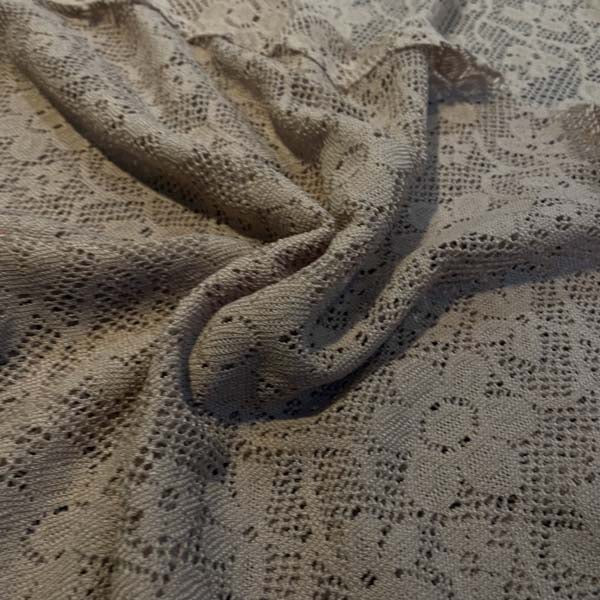 Gold Floral Lace Deadstock Fabric