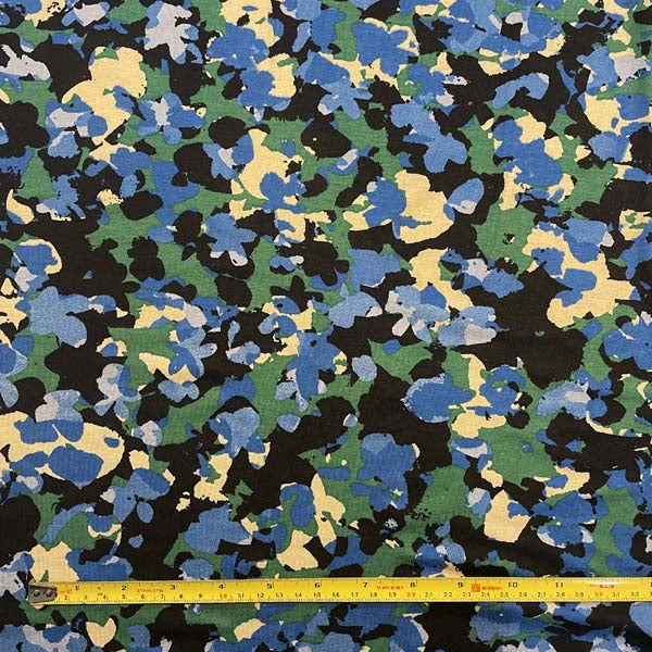 Abstract Camouflage Jersey Deadstock Fabric