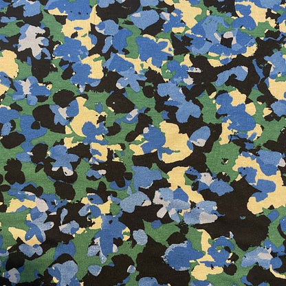Abstract Camouflage Jersey Deadstock Fabric