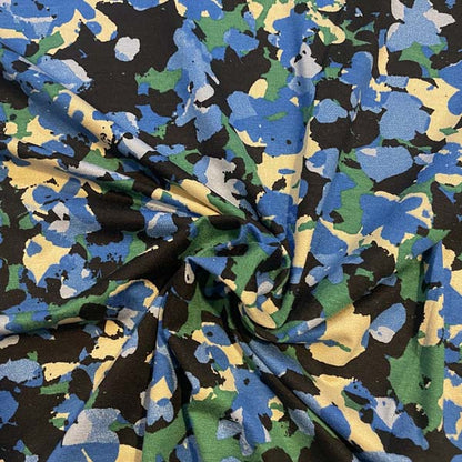 Abstract Camouflage Jersey Deadstock Fabric