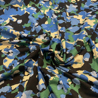 Abstract Camouflage Jersey Deadstock Fabric