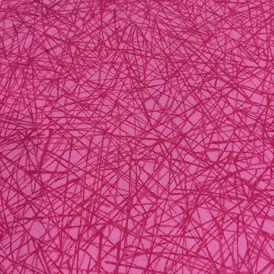 Pink Cracked Line Geometric Cotton Deadstock Fabric