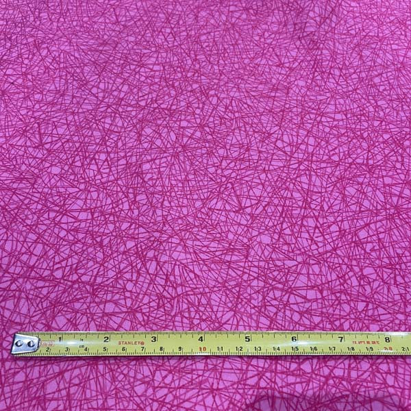 Pink Cracked Line Geometric Cotton Deadstock Fabric