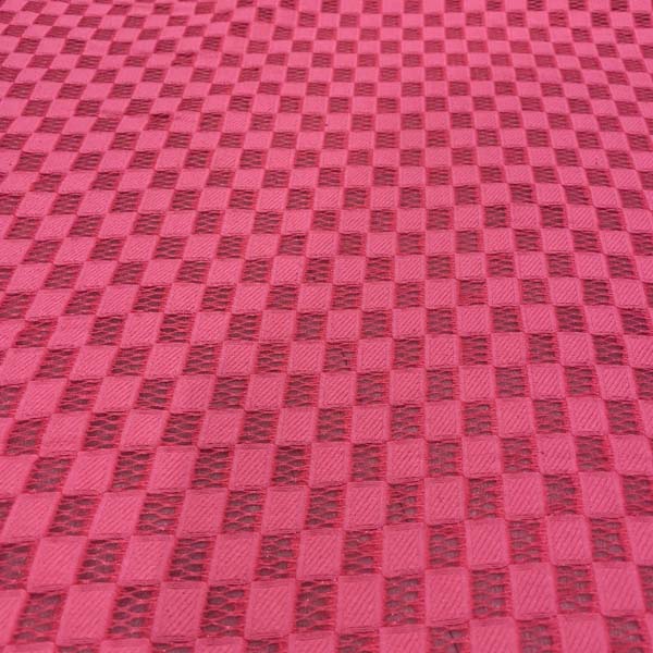 Pink Geometric Lace Deadstock Fabric