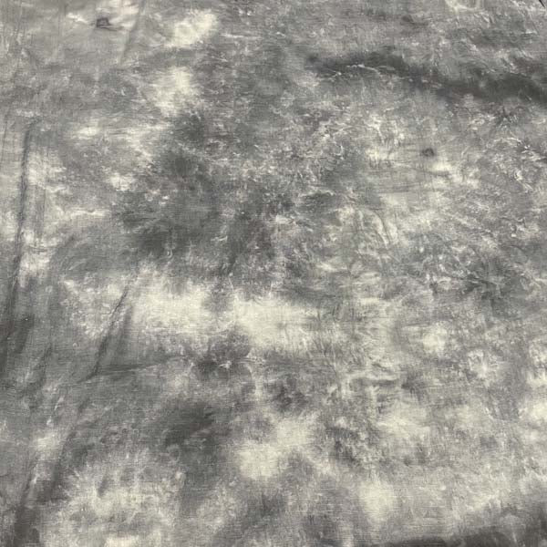 Stormy Grey Blue Tie Dye Chiffon Deadstock Fabric