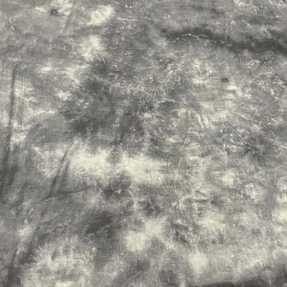 Stormy Grey Blue Tie Dye Chiffon Deadstock Fabric
