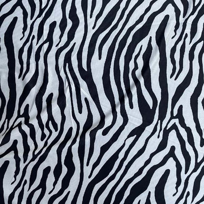 Zebra Print Lycra Activewear Deadstock Fabric