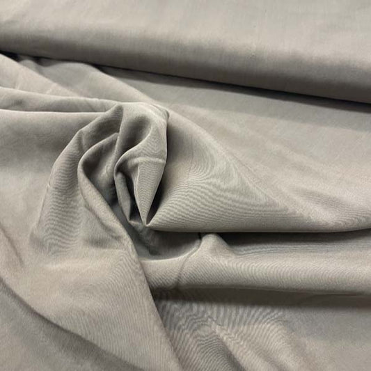 Dark Taupe Brown Peachskin Deadstock Fabric