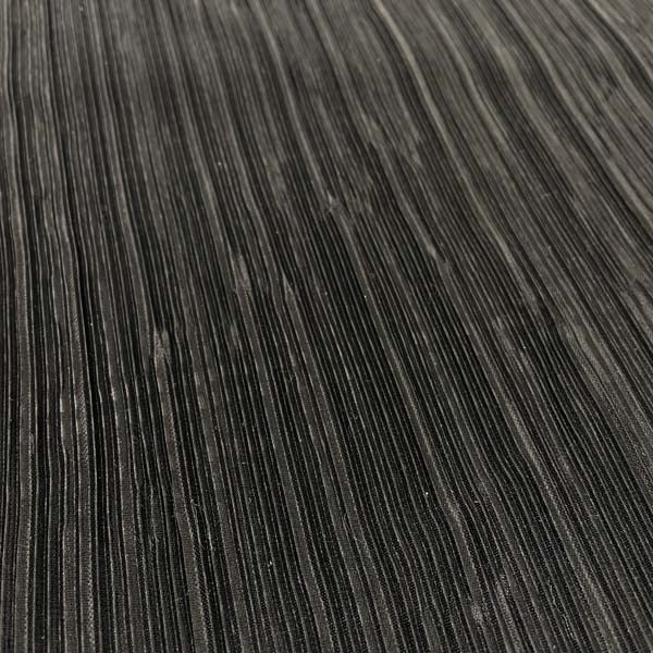 Black Crinkle Stretch Polyester Deadstock Fabric