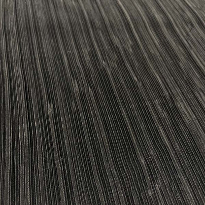 Black Crinkle Stretch Polyester Deadstock Fabric