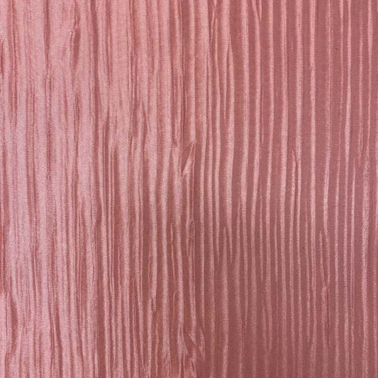 Rose Pink Crinkle Polyester Deadstock Fabric
