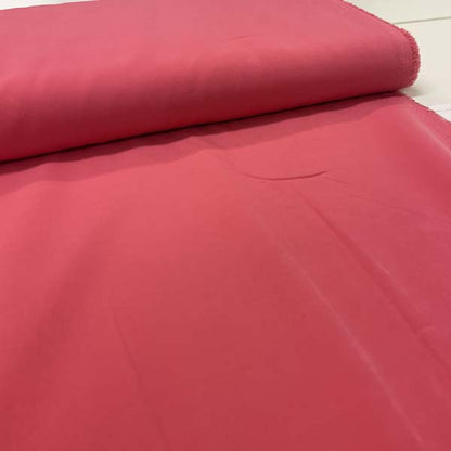 Coral Pink Peachskin Microfibre Deadstock Fabric