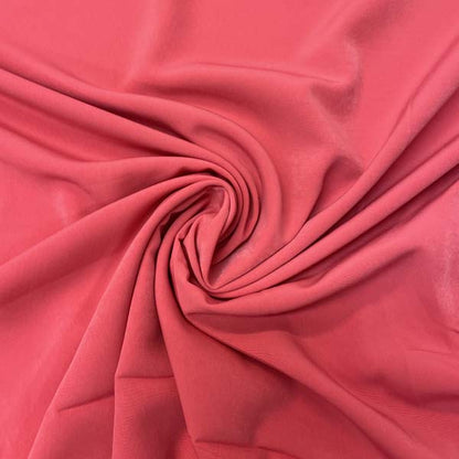 Coral Pink Peachskin Microfibre Deadstock Fabric