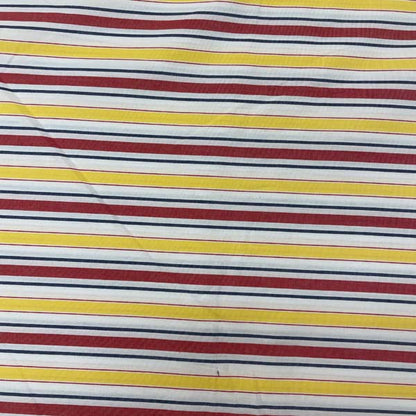 Multicolour Stripe 100% Cotton Deadstock Fabric