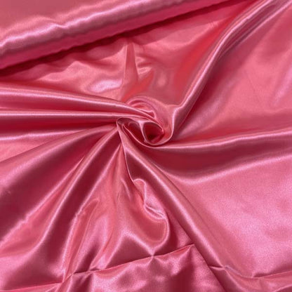 Pink Satin Style Deadstock Fabric